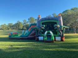dino3 1742171597 Dino Adventure Bounce House With Slide