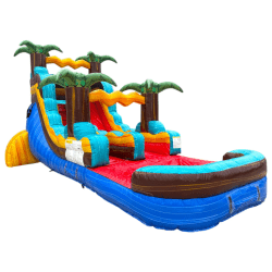 Tropic Shock 16 Foot Single Lane Waterslide