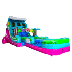 Summer Luau 20 Foot Double Lane Waterslide