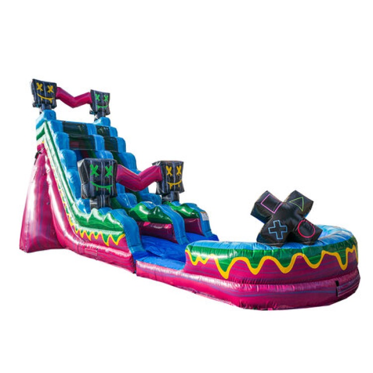 Level Up 21 Foot Single Lane Waterslide