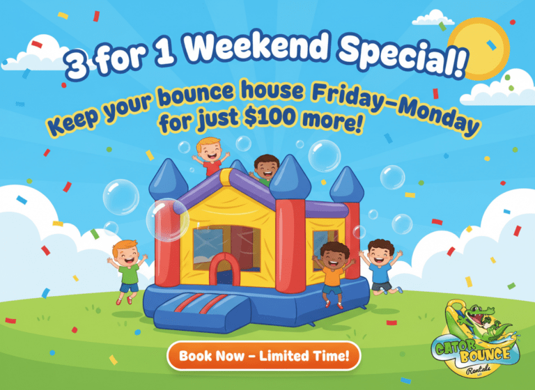 3 days for the price of 1 deal bounce house