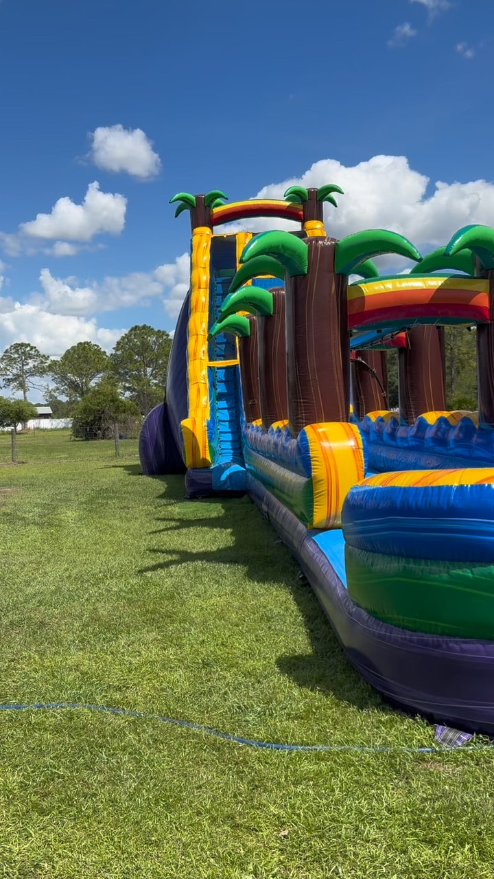 Paradise Falls 26ft huge water slide rental in Fort Myers FL