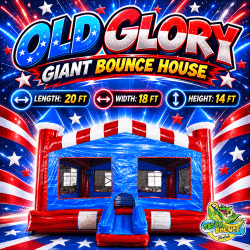 Old Glory Giant Bounce House